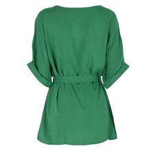Fashion Women 3/4 Sleeve Bodycon Tops Dress Slim Waist T-shirt Beach Casual Dresses XL-5XL J4U66