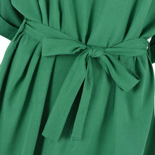 Fashion Women 3/4 Sleeve Bodycon Tops Dress Slim Waist T-shirt Beach Casual Dresses XL-5XL J4U66