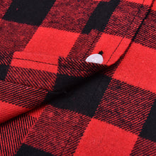 Women Casual Cotton Lapel Long-Sleeve Plaid Shirt Ladies Slim Outerwear Blouse Tops J4U66