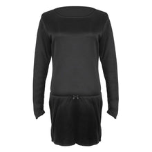 Fashion Women Casual Long Sleeve Dress Tee Pullover Evening Party Short Clubwear Dresses J4U66