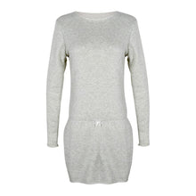 Fashion Women Casual Long Sleeve Dress Tee Pullover Evening Party Short Clubwear Dresses J4U66