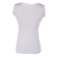 Women Cotton Knitted Lace Sleeveless Tank Tops Plus Size Causal Lace Tops Women Pullovers Black White S-XXL J4U66