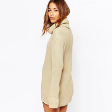 Cowl Neck Knitted Pullovers Sweaters Tunic Dresini Jumper Clothes PY9 J4U66