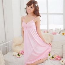 Fashion Women Deep V Silk Nightgowns Clothes Suspender Night Sleepwear Sleepshirts Robes New J4U66