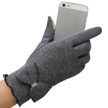 women diomand bowknot touch screen gloves for smart phone tablet J4U66