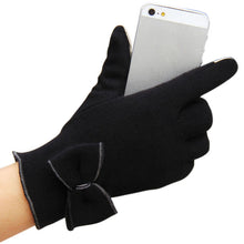 women diomand bowknot touch screen gloves for smart phone tablet J4U66