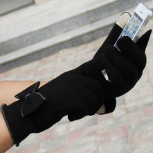 women diomand bowknot touch screen gloves for smart phone tablet J4U66