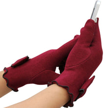 women diomand bowknot touch screen gloves for smart phone tablet J4U66