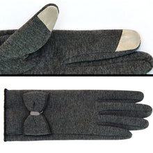 women diomand bowknot touch screen gloves for smart phone tablet J4U66