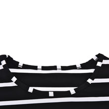 Women Dress Casual Slim Sheath Dresses Round Neck Striped Dress Short Sleeve Bodycon Dress J4U66
