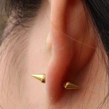 Women Earrings Rivet Taper Stud Earrings For Men Women 4 Colors Stainless Steel 2pcs J4U66