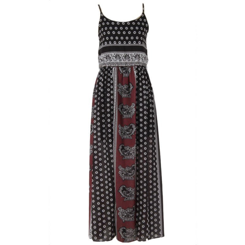 Fashion Women Evening Party Backless Long Maxi Dress High Slit Sundress Dresses J4U66