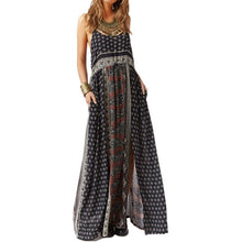 Fashion Women Evening Party Backless Long Maxi Dress High Slit Sundress Dresses J4U66