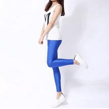 women faux leather stretchy skinny leggings slim high waist pants J4U66