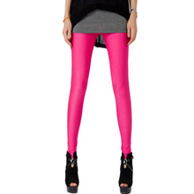 Faux Leather Stretchy Skinny Leggings Slim High Waist Pants J4U66