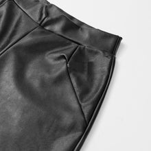 women fitness leggings leggins solid pu leather leggings elastic stretch women black pants sweatpants J4U66