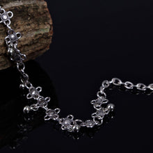 Women Foot Chain Antique Silver Flower Small Bell Anklet Ankle Bracelet Foot Chain Jewelry J4U66
