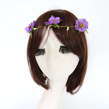 Fashion Women Girls Bridal Flower Crown Headband Wedding Prom Beach Floral Garland Hairband PE3 J4U66
