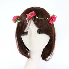 Fashion Women Girls Bridal Flower Crown Headband Wedding Prom Beach Floral Garland Hairband PE3 J4U66