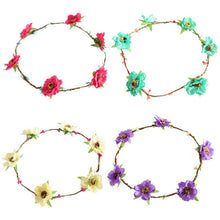 Fashion Women Girls Bridal Flower Crown Headband Wedding Prom Beach Floral Garland Hairband PE3 J4U66
