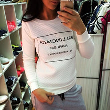 Women Hoody Long Sleeve Casual Sweatshirts Women Letter Print Hoodies J4U66