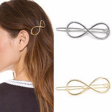 Women Infinity Gold Barrette Hairpin Hair Clip Headband For Women Perfect Gift J4U66