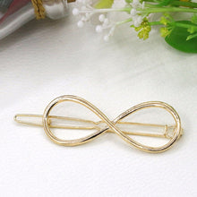 Women Infinity Gold Barrette Hairpin Hair Clip Headband For Women Perfect Gift J4U66