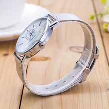 Fashion Women Ladies Crystal Gold Mesh Band Bracelet quartz Wrist Watch relogio feminino montre femme J4U66