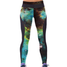 women leggings digital galaxy print elastic high waist leggings stretchy skinny jeggings for women leggins J4U66