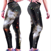 women leggings digital galaxy print elastic high waist leggings stretchy skinny jeggings for women leggins J4U66