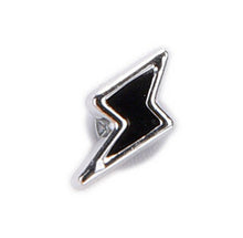 Women Lightning Shape Stud Earrings White Black Magnet Clipped Women Earrings Stud J4U66