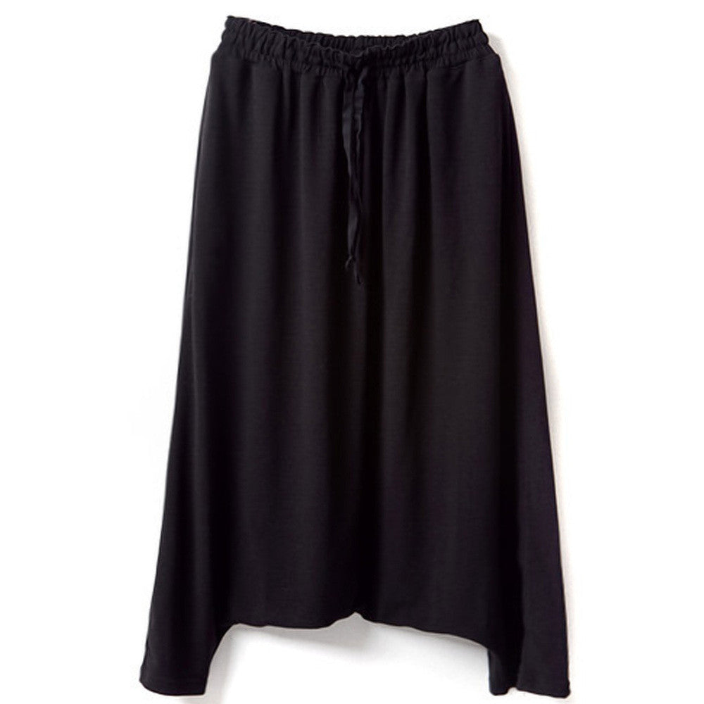 Fashion Women Low Crotch Haroun Hip Hop Harem Pants Cropped Baggy Striped Trousers  J4U66