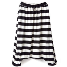 Fashion Women Low Crotch Haroun Hip Hop Harem Pants Cropped Baggy Striped Trousers  J4U66