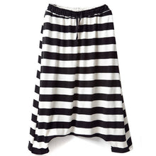 Fashion Women Low Crotch Haroun Hip Hop Harem Pants Cropped Baggy Striped Trousers  J4U66