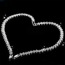 Women Luxury Rhinestone Chain Clear Zircon Crystal Bangle Rhinestone Multi Layers Bracelet J4U66