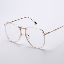 women men retro nerd glasses metal frame clear lens eyewear  spectacles eyeglasses J4U66