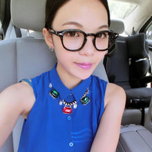 women men unisex square glasses retro nerd eyewear eyeglasses spectacles J4U66