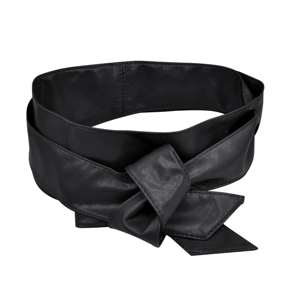 women pu leather belt wrap around tie bowknot wide waistband corset cinch cinturones mujer band cinto feminino J4U66