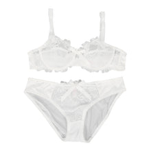 See Thorough Sheer Sexy Black Lace Bra and Panties Sets Transparent Underwear Lingerie 5 Color J4U66
