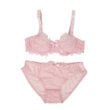 women see thorough sheer sexy black lace bra and panties sets transparent underwear lingerie 5 color J4U66