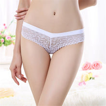 Women Sexy Lace Thong Low Waist V-string Briefs Panties Thongs G-string Lingerie Women Underwear J4U66