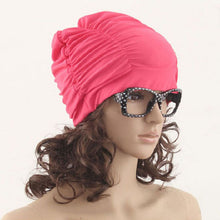 women soft comfortable swim bathing hat flexible nyloncra elastic J4U66