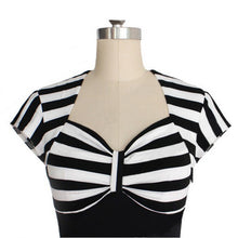 Fashion Women Striped Wear to Work Office OL Bodycon Midi Pencil Dresses J4U66