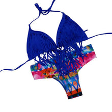 Fashion Women Tassel Bikini Bandage Push-Up Swimsuit Bathing Beachwear Swimwear J4U66
