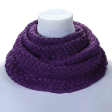 Warm Knitted Neck Circle Wool Cowl Snood Long Scarf Shawl Scarfs Wraps Accessories J4U66