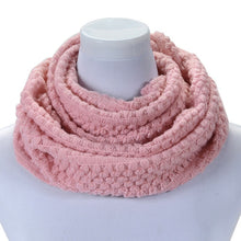 women warm knitted neck circle wool cowl snood long scarf shawl scarfs wraps accessories J4U66