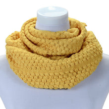 women warm knitted neck circle wool cowl snood long scarf shawl scarfs wraps accessories J4U66