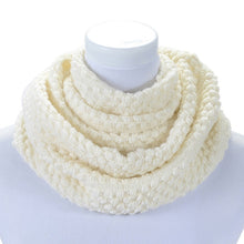 Warm Knitted Neck Circle Wool Cowl Snood Long Scarf Shawl Scarfs Wraps Accessories J4U66