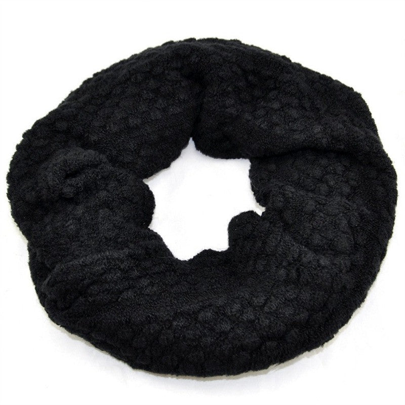 Warm Knitted Neck Circle Wool Cowl Snood Long Scarf Shawl Scarfs Wraps Accessories J4U66