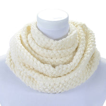 women warm knitted neck circle wool cowl snood long scarf shawl scarfs wraps accessories J4U66